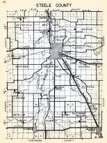Steele County, Deerfield, Medford, Merton, Clinton Falls, Meriden, Havana, Lemond, Somerset, Aurora, Berlin, Summit, Minnesota State Atlas 1954